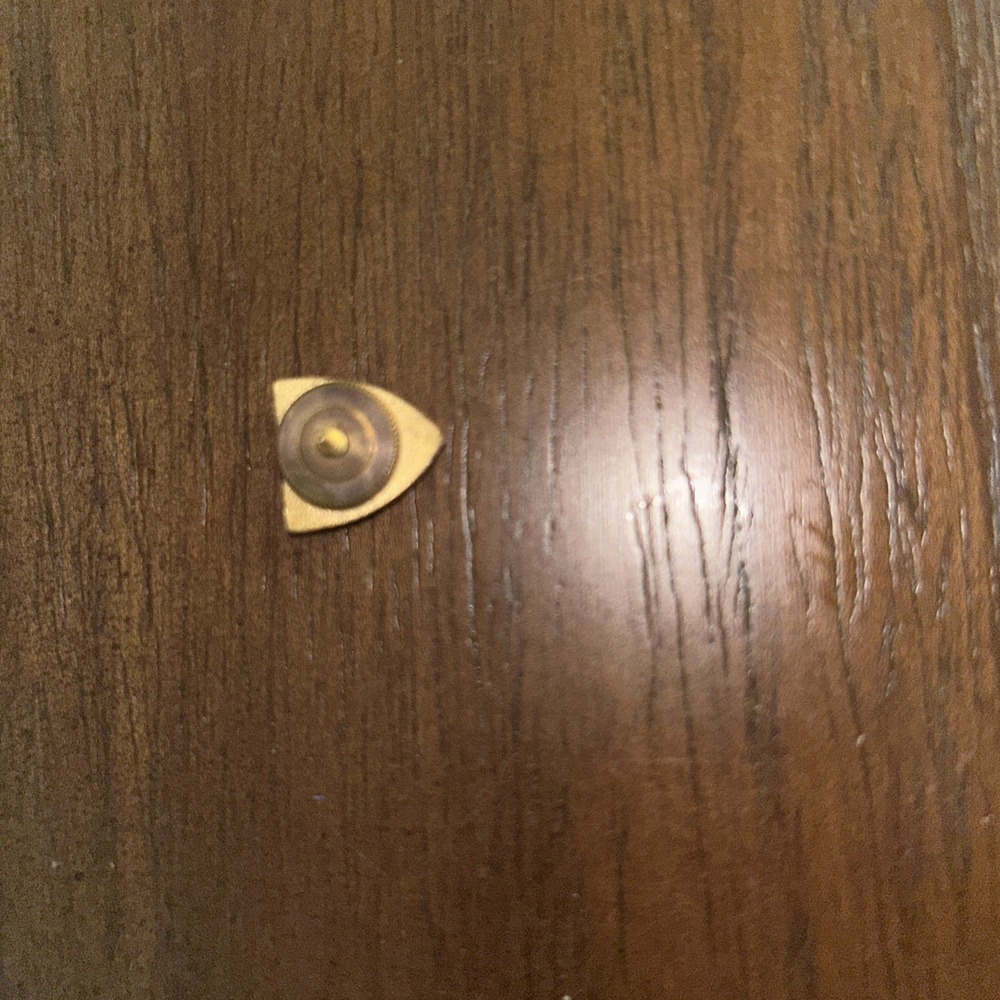 Vintage USMC Eagle Globe Anchor Hat Pin Clutch Back Insignia Gold Tone - Picture 5 of 7